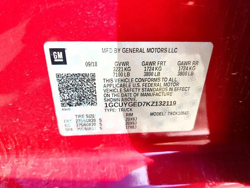 2019 CHEVROLET SILVERADO K1500 LTZ  