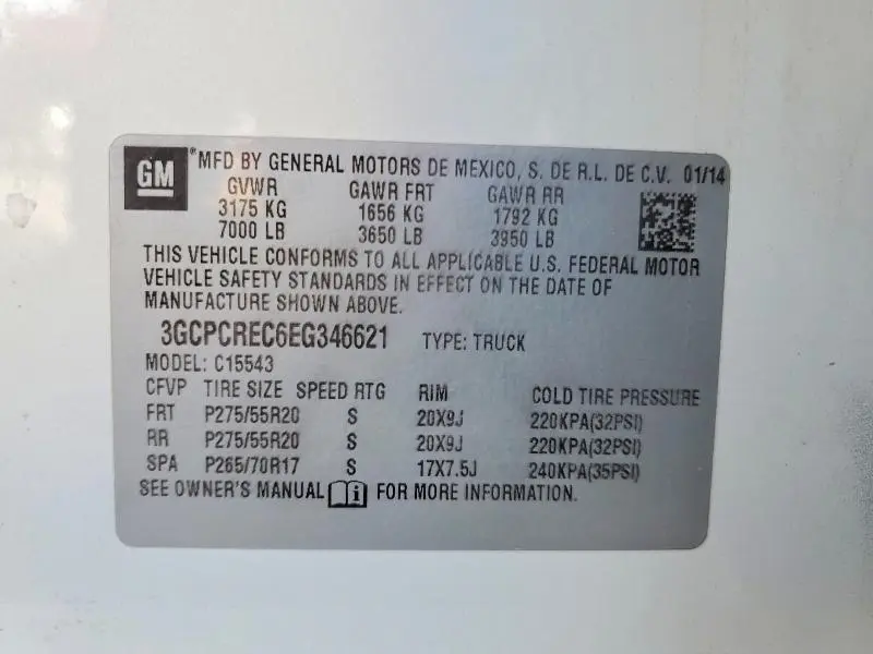 2014 CHEVROLET SILVERADO C1500 LT  