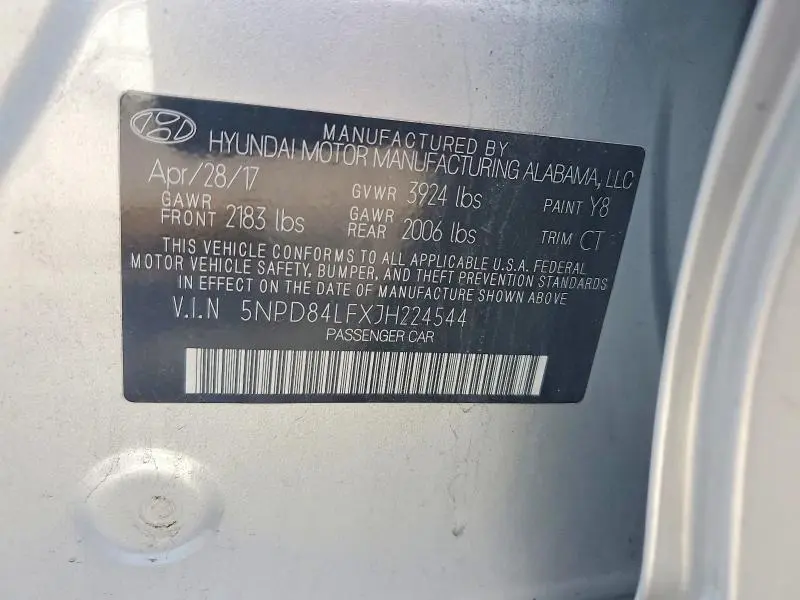 2018 HYUNDAI ELANTRA VALUE EDITION  