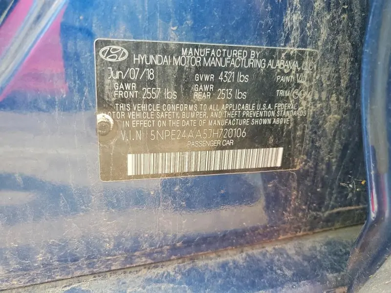 2018 HYUNDAI SONATA ECO  