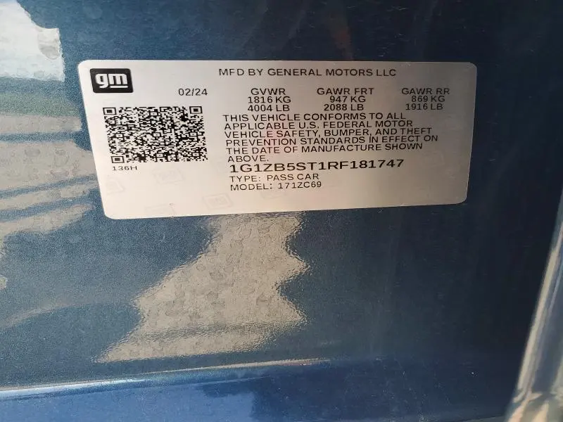 2024 CHEVROLET MALIBU LS  