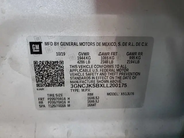 2020 CHEVROLET TRAX LS  