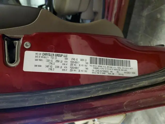 2013 CHRYSLER TOWN & COUNTRY TOURING  