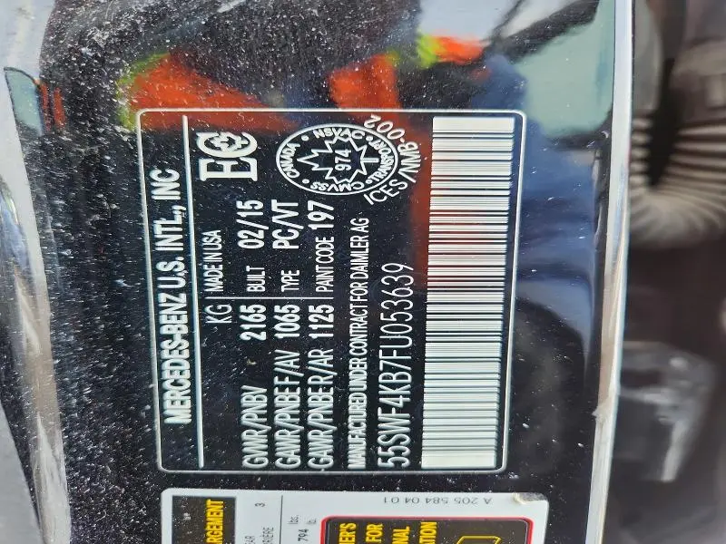 2015 MERCEDES-BENZ C 300 4MATIC  