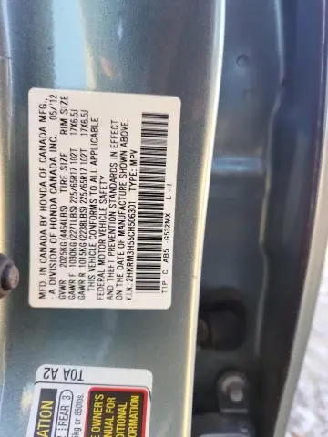 2012 HONDA CR-V EX  
