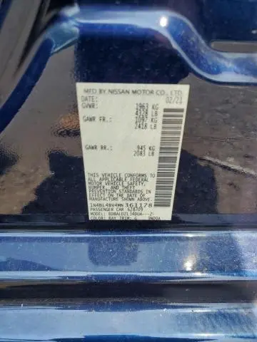 2021 NISSAN ALTIMA S  
