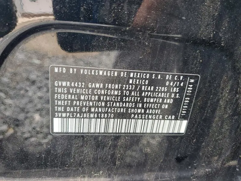 2014 VOLKSWAGEN JETTA TDI  