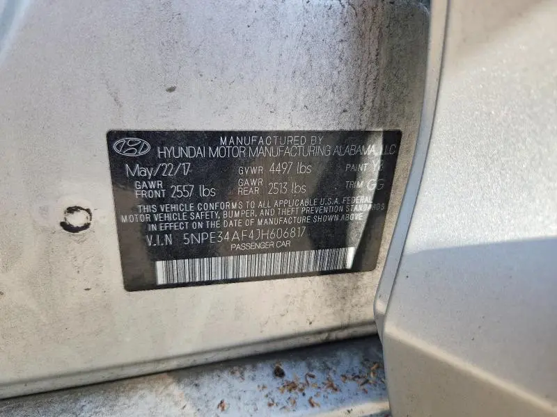 2018 HYUNDAI SONATA SEL  