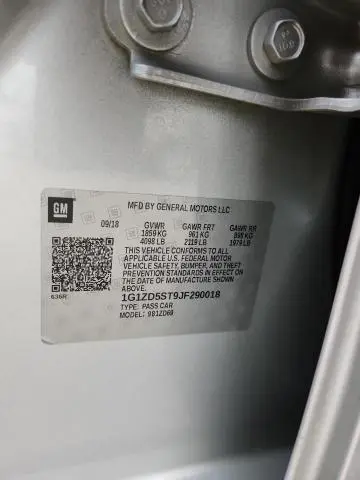 2018 CHEVROLET MALIBU LT  