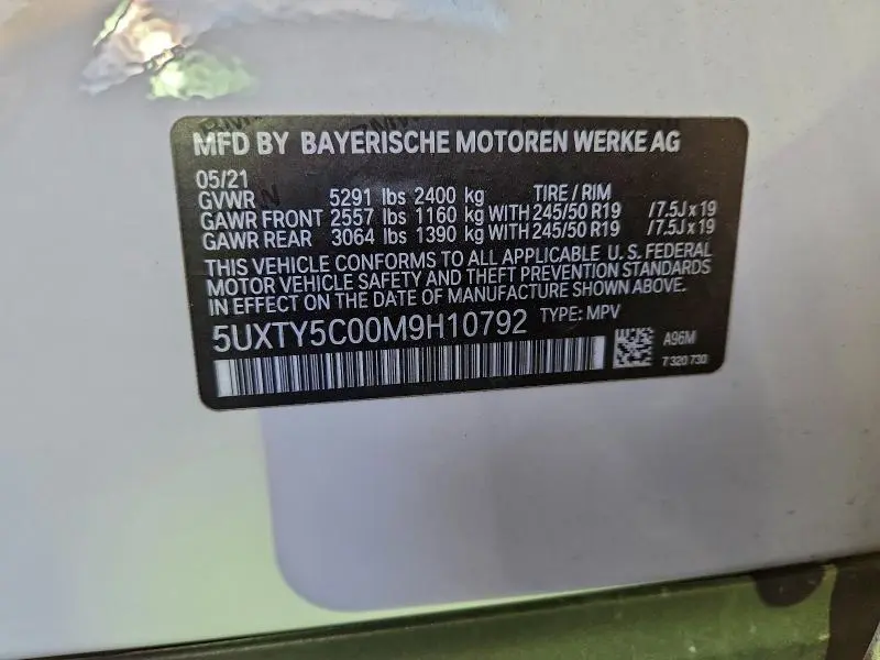 2021 BMW X3 XDRIVE30I  