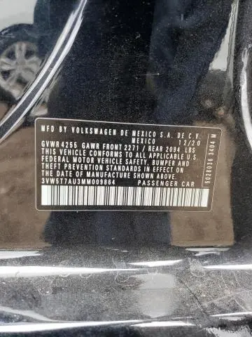 2021 VOLKSWAGEN GTI S  