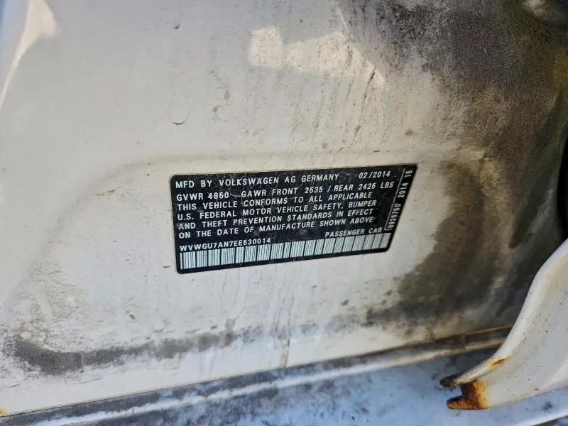 2014 VOLKSWAGEN CC VR6 4MOTION  