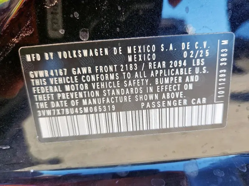 2025 VOLKSWAGEN JETTA SE  