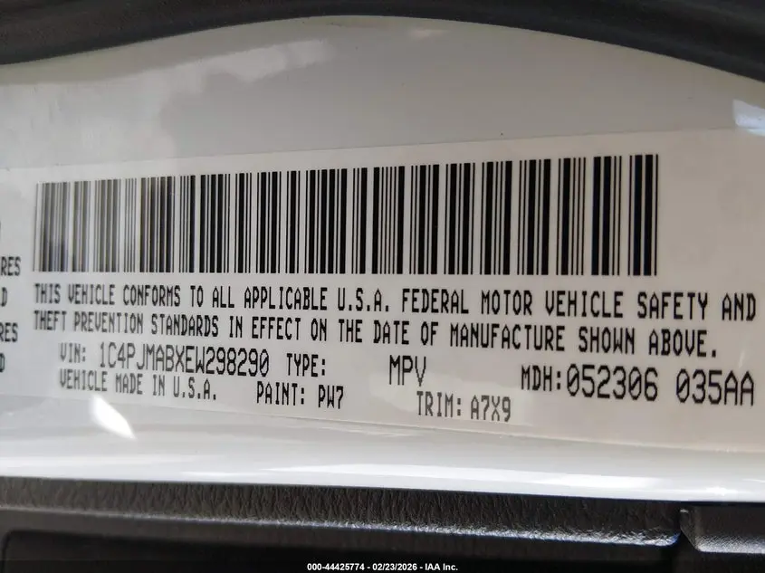 2014 JEEP CHEROKEE SPORT