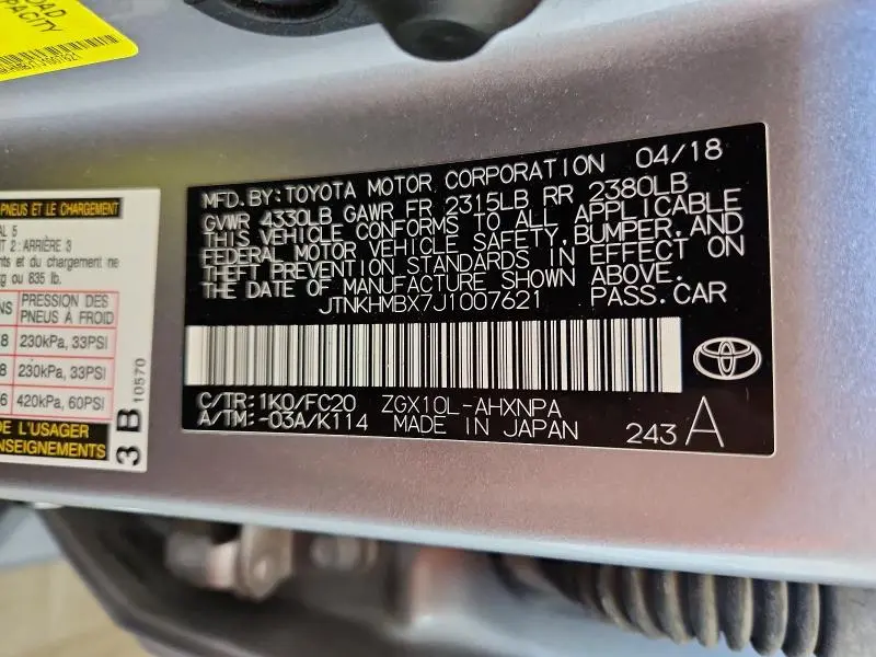 2018 TOYOTA C-HR XLE PREMIUM  