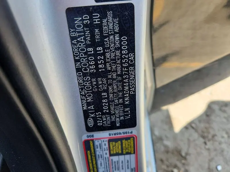 2015 KIA RIO LX  