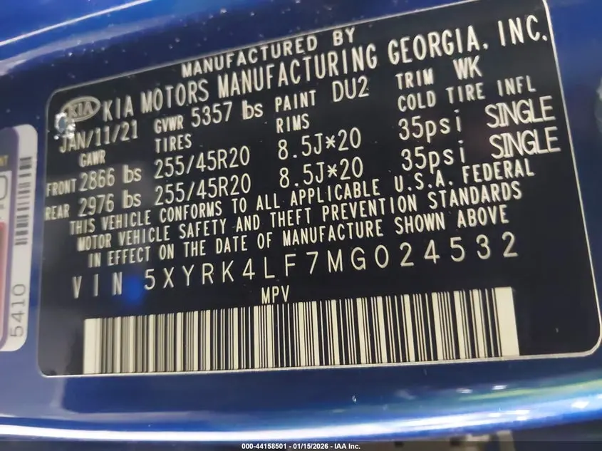 2021 KIA SORENTO SX PRESTIGE