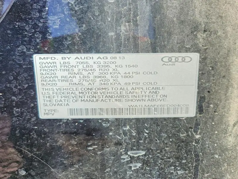 2014 AUDI Q7 PREMIUM PLUS  