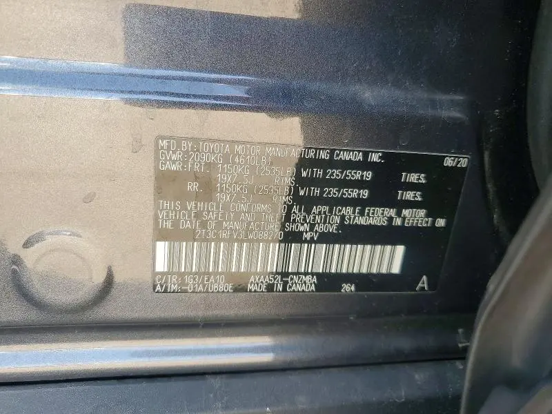 2020 TOYOTA RAV4 XLE PREMIUM  