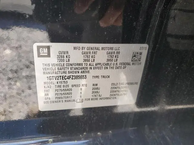 2015 GMC SIERRA K1500