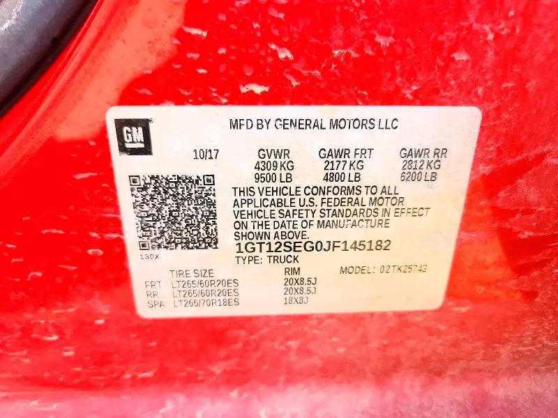 2018 GMC SIERRA K2500 SLE  