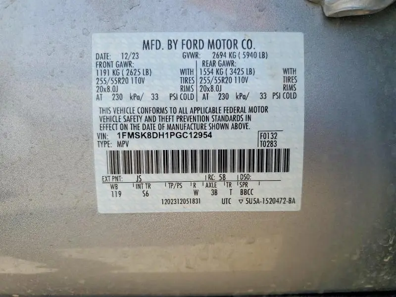 2023 FORD EXPLORER XLT  