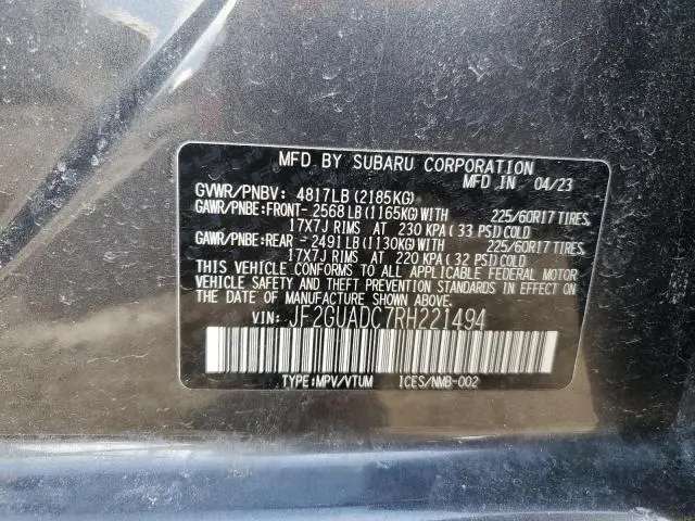 2024 SUBARU CROSSTREK PREMIUM  