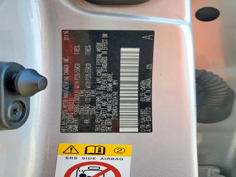 2016 LEXUS RX 450H BASE  