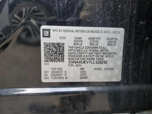 2020 CHEVROLET EQUINOX LT  