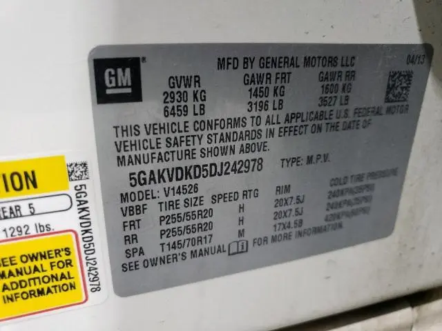 2013 BUICK ENCLAVE   