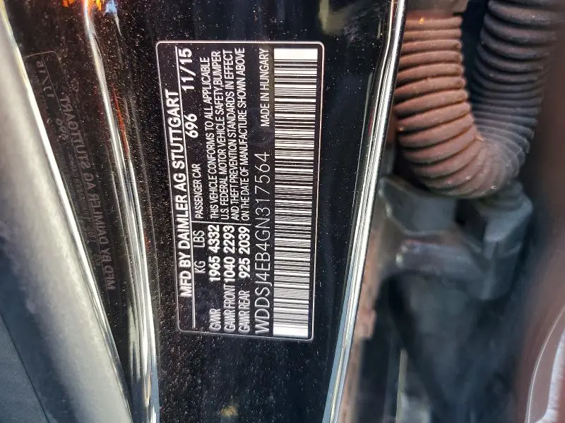 2016 MERCEDES-BENZ CLA 250  