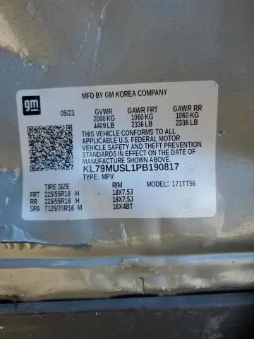 2023 CHEVROLET TRAILBLAZER RS  