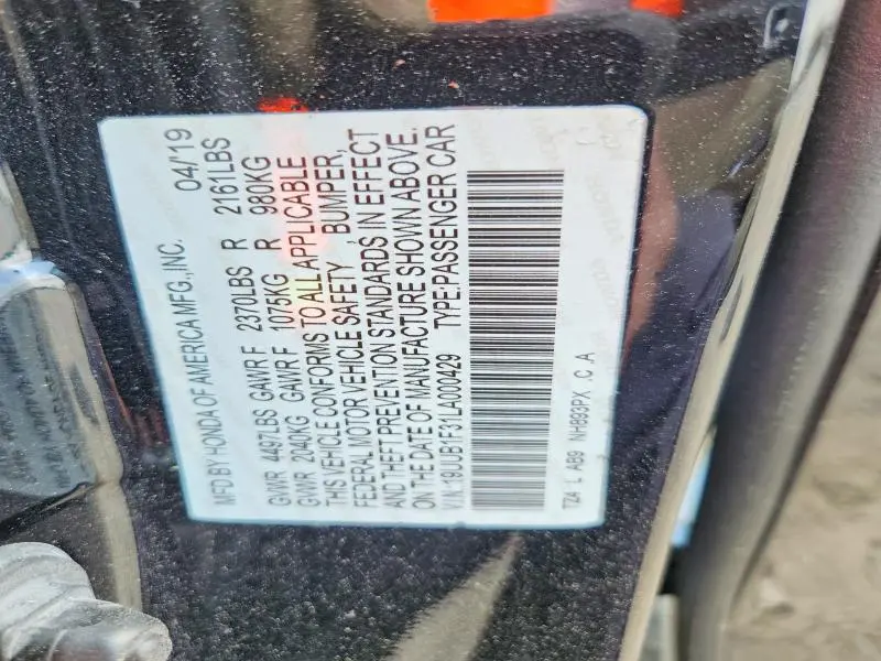 2020 ACURA TLX   