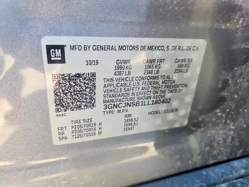 2020 CHEVROLET TRAX LS  