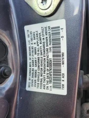 2019 HONDA INSIGHT EX  