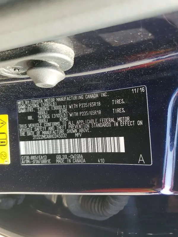 2017 LEXUS RX 350 BASE  