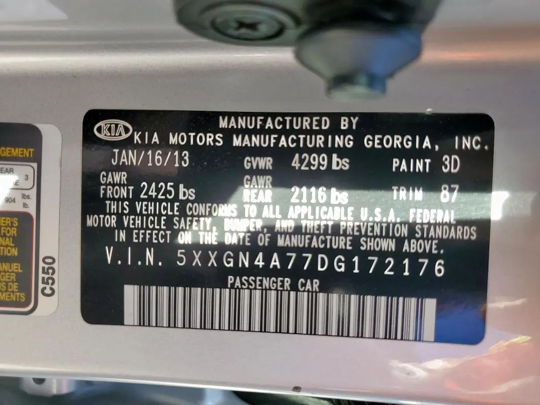 2013 KIA OPTIMA EX  