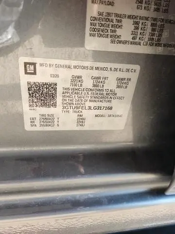 2020 GMC SIERRA K1500 DENALI  