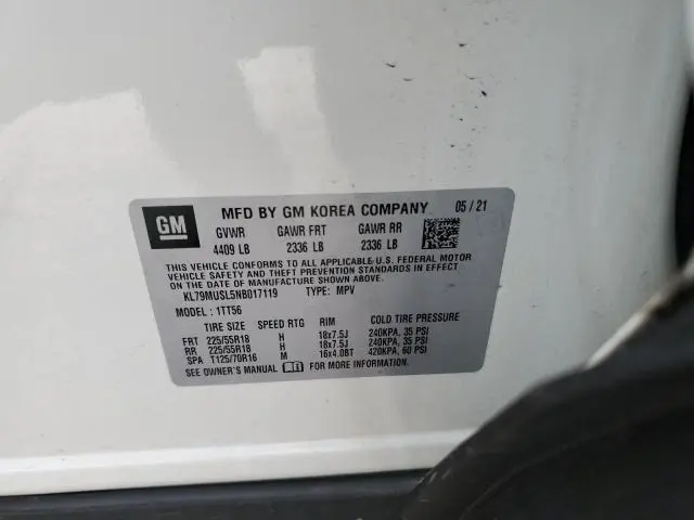 2022 CHEVROLET TRAILBLAZER RS  