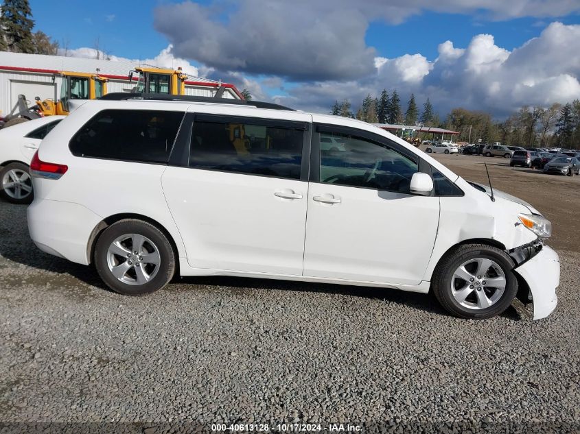 2013 TOYOTA SIENNA LE V6 8 PASSENGER