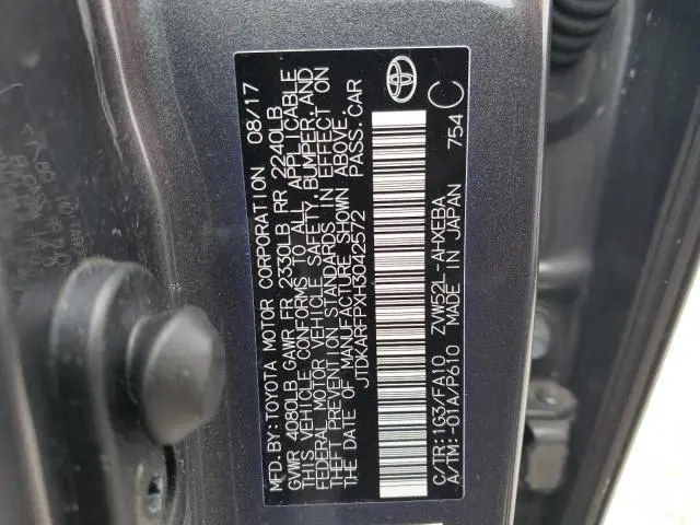 2017 TOYOTA PRIUS PRIME 