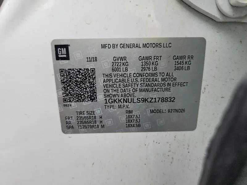 2019 GMC ACADIA SLT-1  