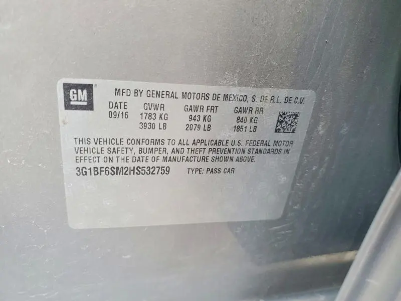 2017 CHEVROLET CRUZE PREMIER  
