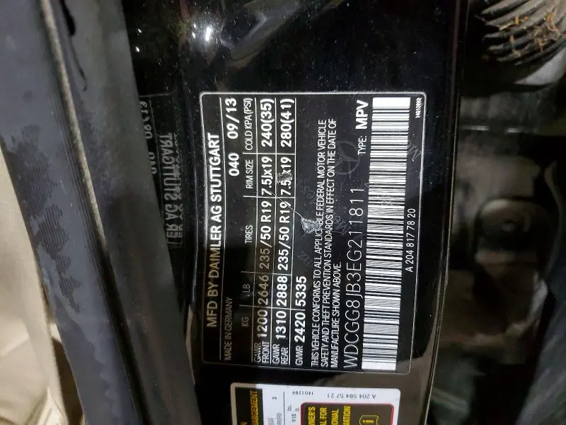 2014 MERCEDES-BENZ GLK 350 4MATIC  