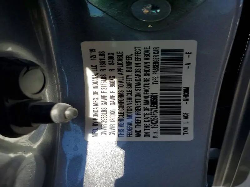 2020 HONDA INSIGHT EX  