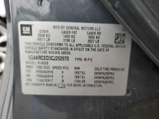 2012 BUICK ENCLAVE