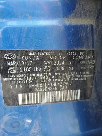 2017 HYUNDAI ELANTRA SE  