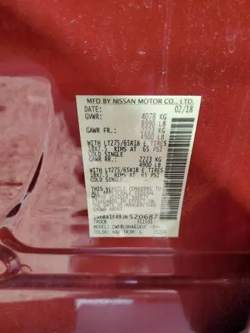 2018 NISSAN TITAN XD SL  