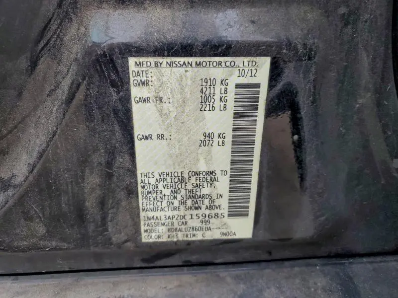 2013 NISSAN ALTIMA 2.5  