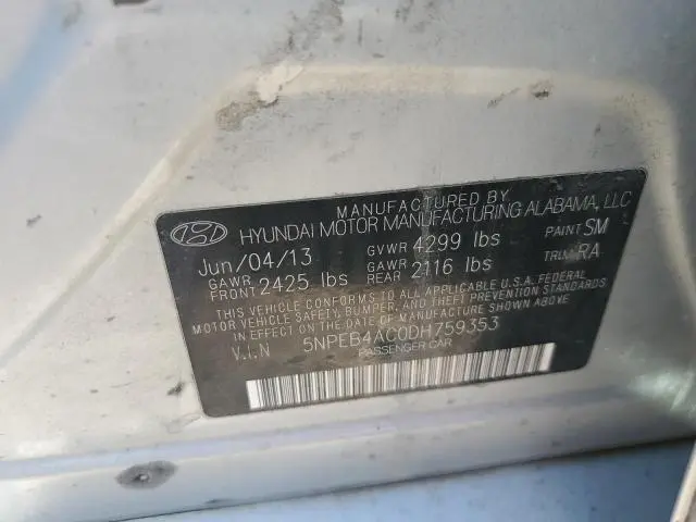 2013 HYUNDAI SONATA GLS  
